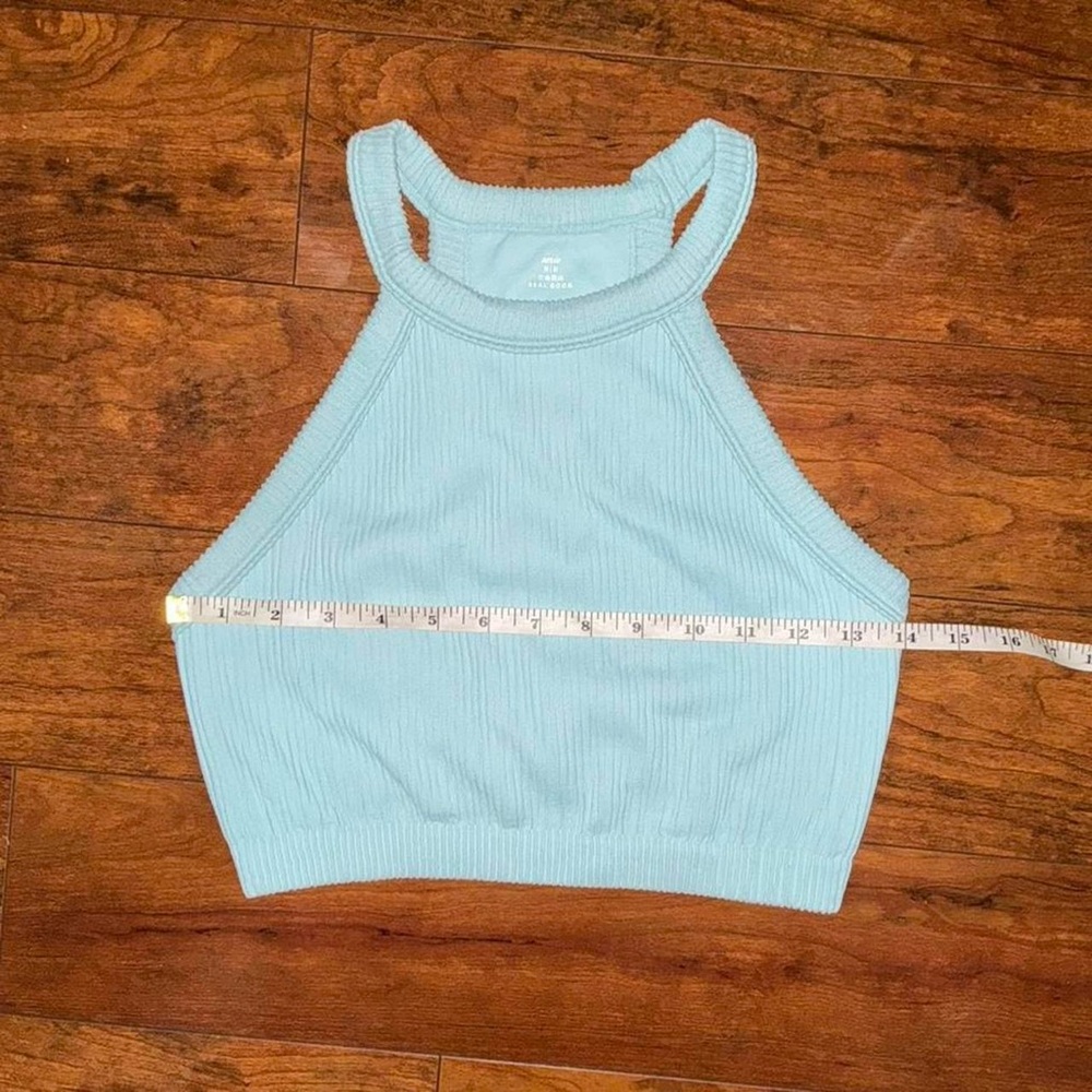 Aerie Halter High Neck Crop Top size M in Light Blue 🩵 - Picture 4 of 7